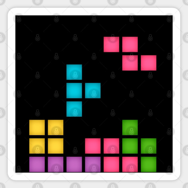 T-shirt Tetris Magnet by Elixin